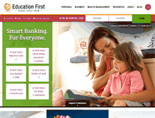 Tablet Screenshot of educationfirstfcu.org